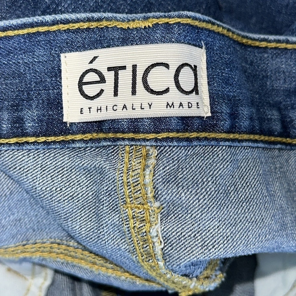 Etica Blue Stanton Relaxed Wide Leg Fistral Denim Jeans Sz. 30 NWT! - Picture 11 of 12